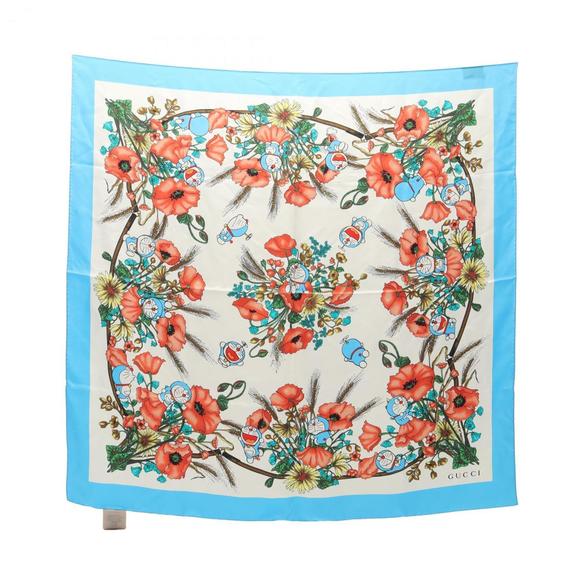 GUCCI Blue Scarf - Picture 1 of 8